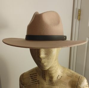 Felt wide brim fedora